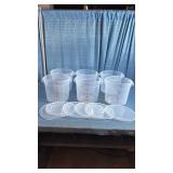 Commercial 6-Quart Food Storage Containers with Lids - Set of 6