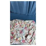 Floral Pattern Cotton Fitted Crib Sheet