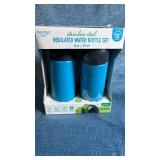 Bentgo Kids Stainless Steel Water Bottle Set - 14oz/413ml