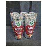 V8 +ENERGY Strawberry Banana Energy Drink, Made with Real Vegetable and Fruit Juices, 8 FL OZ Can (Pack of 6)