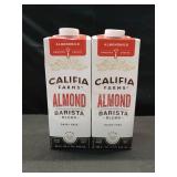 2 pk Califia Farms BARISTA BLEND ALMONDMILK, ORIGINAL 32 Oz Cartons