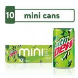 Mountain Dew Citrus Soda Pop  7.5 fl oz  10 Pack Mini Cans