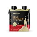 Optimum Nutrition Gold Standard Protein Shake  Vanilla  24g Protein  Ready to Drink  4 Count