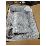 XL Stainless Steel Cat Litter Box with LED Light - Retail: $89