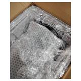 XL Stainless Steel Cat Litter Box with LED Light - Retail: $89