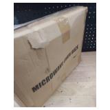 Expandable Microwave Stand, 2-Tier Adjustable Microwave Oven Rack with 10 Hooks and 2 Holders, Heavy Duty Carbon Steel Microwave Shelf for Kitchen Counter Organizer and Storage, Holds 120lbs, White - 