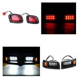 LED Headlight Tail Light Kit Compatible with Club Car DS Golf Carts 1993-UP 12V Street Legal Light Kit with Turn Signal Wire Harness Compatible with Club Car DS for Gas and Electric - Retail: $127