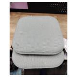 Gorilla grip brand chair pads two pack gray  approximately 16x16 in -