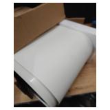 Sooyee 10 Liter Rectangular Plastic Trash Can Wastebasket with Press Type Lid,2.4 Gallon Garbage Container Bin for Bathroom,Powder Room,Bedroom,Kitchen,Craft Room,Office (Cream White) - Retail: $70