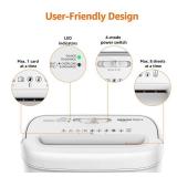 Amazon Basics Cross Cut Paper and Credit Card Shredder for Security - 8-Sheet, Heavy Duty, White - Retail: $34