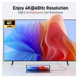 acer USB C to DisplayPort Cable 6.6 FT (4K@60HZ 2K@165Hz), Type-C to DisplayPort Cord (Sturdy Aluminum, Plug and Play) Thunderbolt 345 Compatible with MacBook ProAir, iPhone 16 ProMax, XPS, Surface - 