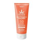 Hempz Daily Body Sunscreen SPF 50, Sweet Pineapple and Honeymelon, Reef Safe, Vegan, Dermatologist Tested, 6 oz - Retail: $13