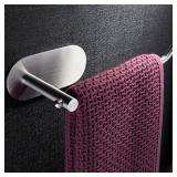 ZUNTO Upgraded Self-Adhesive Hand Towel Holder  No Drilling Wall Mounted Hand Towel Ring, 6.29 Inch Brushed SUS 304 Stainless Steel, Strong Adhesive Bathroom and Kitchen Towel Bar Rack - Retail: $8
