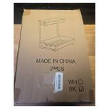 EUHOME Under Sink Organizer, 2 Tier Adjustable Height Under Sink Organizers and Storage, L-Shaped Slide Out Pull Out Cabinet Organizers for Bathroom Kitchen Pantry (2 Pack, Black) - Retail: $40