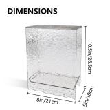 Smilco Acrylic Knife Block Holder - Clear Countertop Organizer for Chef Knives, Space-Saving Universal Knife Stand Knives Not Included, Dishwasher Safe Kitchen Storage for Culinary Enthusiasts - Retai