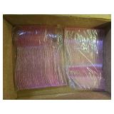 Minatee 150 Pieces Disposable Cutlery Set Plastic Silverware Heavy Duty Utensil Sets 50 Forks 50 Knives 50 Spoons for Home Office School Party Picnics Restaurant Outdoor Events(Pink) - Retail: $15