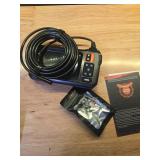 Endoscope Camera with Light, Inspection Borescope Camera with 4.3\ IPS Screen, 1920P HD with 8 LED Lights, 16.5FT Semi-Rigid Cord Bore Scope, IP67 Waterproof Endoscope for Sewer, Tools(Orange) - Retai