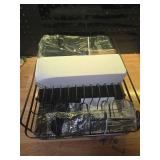 Kitsure Large Dish Drying Rack - Extendable Dish Rack, Multifunctional Dish Rack for Kitchen Counter, Anti-Rust Dish Drainers with Cutlery and Cup Holders 19.2\-26.7\in L x 12.9\in W, Black - Retail: 