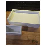 White Coffee Station Organizer and Filter Holder - Retail: $15