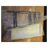 White Coffee Station Organizer and Filter Holder - Retail: $15