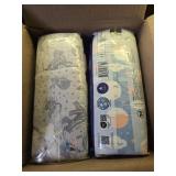 The Honest Company Clean Conscious Overnight Diapers for Sensitive Skin, Hypoallergenic Fragrance-Free Baby Diapers, Cozy Cloud and Star Signs Design, Club Box, Size 6 (35+ lbs), 34 Count - Retail: $3