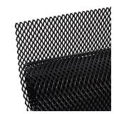 AggAuto 47x16 inches Car Pickup Truck Grill Mesh Spoiler Bumper Vent Aluminum Alloy Automotive Grille Insert Air Intake Racing Rhombic Hole 6x12mm Black - Retail: $24