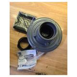 Neodrain 4 Inch Black Square Drain, 304 Stainless Steel Shower Drain Kits with PVC Base, Removable Cover Hair Catcher Strainer for Bathroom Floor Drain, Matte Black - Retail: $35