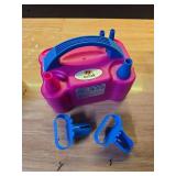 NuLink Electric Portable Dual Nozzle Balloon Blower Pump Inflation for Decoration, Party, Sport [110V~120V, 600W, Rose Red] - Retail: $14