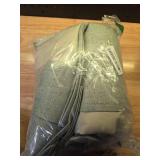 MIULEE Linen Texture 90 Inches Curtains for Bedroom 100percent Blackout Thermal Insulated Sage Green Curtains Grommet Room Darkening CurtainsDraperies for Living Room Nursery 52x90 Inch (2 Panels) - R