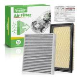 RVgolf Engine+Cabin Air Filters Fit for Explorer 2011-2019, Flex 2010-2019, Fusion 2010-2012, Taurus 2009-2019, MKT 2010-2019 Engine Air Filter Replacement Cabin Air Filter Accessories CF11176 CA10242