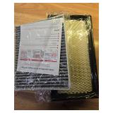 RVgolf Engine+Cabin Air Filters Fit for Explorer 2011-2019, Flex 2010-2019, Fusion 2010-2012, Taurus 2009-2019, MKT 2010-2019 Engine Air Filter Replacement Cabin Air Filter Accessories CF11176 CA10242