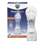 Vicks Sinus Inhaler - Non-Medicated Steam Relief for Allergies, Congestion, Cough and Colds, Vocal Steamer, Soothes Nasal and Throat Passages, Works with VapoPads (1 Included) - Retail: $43