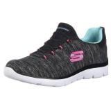 Skechers Summit - Quick Getaway BlackLight Blue 9 C - Wide - Retail: $45