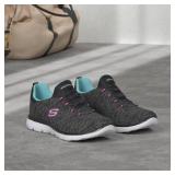 Skechers Summit - Quick Getaway BlackLight Blue 9 C - Wide - Retail: $45