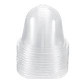 PATIKIL 4.1\ Plant Humidity Dome, 10Pcs Round Plastic Garden Cloche Dome Plant Cover Reusable for Outdoor Frost Freeze Protection Mini Greenhouse, Clear 10.5cm - Retail: $17in