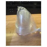 PATIKIL 4.1\ Plant Humidity Dome, 10Pcs Round Plastic Garden Cloche Dome Plant Cover Reusable for Outdoor Frost Freeze Protection Mini Greenhouse, Clear 10.5cm - Retail: $17in