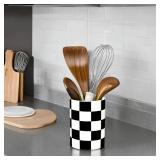 Nakor home Checkered Utensil Holder, 4.13