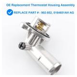 Upgrade Aluminium Thermostat Housing Compatible with Dodge Jeep 3.6 3.6L - 2011-2015 Durango and Grand Cherokee, 2012-2017 Wrangler JK JKU, 2018 Wrangler JK, Replace 902-852, 902852, 5184651AH 5184651