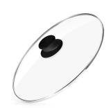 Oval Glass Lid for 7-Quart Black Replacement for Rival SCV700SS, SCV-700SS, SCV700-B, SCCPVP700-S