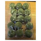 Liliful 15 Pcs Velvet Christmas Balls Bulk Flocked Christmas Tree Ball Ornaments Plastic Xmas Decorative Hanging Ornaments(Green,3.15 Inch) - Retail: $29