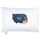 Toddler Pillow with Pillowcase - 13x18 My Little Dreamy Kids Travel Bed Pillows for Sleeping, Organic Cotton Small Pillowcase, Soft and Breathable, Machine Washable, Toddlers 2-5 Years Old (Soft White