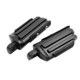 F FIERCE CYCLE 1 Pair 10mm Aluminum Aolly Motorcycle Rearsets Rear Set Footrest Footpeg Foot Rest Peg Bike Bicycle Cycling Black for Harley Touring Street Glide - Retail: $37