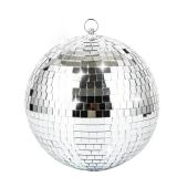 NuLink 12\ Disco Ball Decor Hanging Disco Ball Mirror Ball for Party Decoration Wedding Home - Retail: $42in