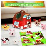 Avesa Baby Toys 6-12 Months - Soft Barn Toy with Stuffed Farm Animals, Rattle - Montessori Toys for Babies 6-12 Months Sensory Infant Toy for Toddlers 1-3 Year Old Boys Girls Baby Birthday Gifts - Ret