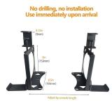UISKOOPW No Drilling Under Desk Mount for Xbox Series X with Handle Storage,Free Installation Table Holder Compatible with Xbox X,Stealth Horizontal Gaming Desk Stand Accessories for XSX(Upgrades) - R