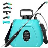 2 Gallon Battery Powered Garden Sprayer, Electric Sprayer, Weed Yard Lawn Sprayers with 5 Mist Nozzles and Retractable Wand and Adjustable Strap for Lawn, Garden, Yard