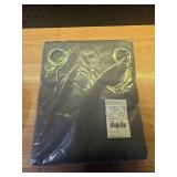 NICETOWN Grey Blackout Patio Sliding Door Curtains 84 inch Length, Grommet Room Divider Thermal Insulated Curtain Drapes for French DoorLiving Room (Gray, W100 x L84, 1 Panel) - Retail: $18