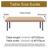 Fiokroo Natural Marble Texture Rectangular Tablecloth, 48\ L x 30\in W, Polyester, Waterproof, Dining Table - Retail: $16in