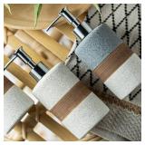 Cormomu Soap Dispenser for Kitchen and Bathroom, Dish Soap, Hand Soap, Shampoo, Conditioner Dispenser Bottle with Stainless Steel Pump, Includes Silicone Funnel, Non-Slip Design, Kitchen Decor, White 