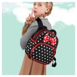 Voikukka Cute Little Girls Mini Backpack Kid Mini Mouse Backpacks for Toddler Girl Book Bag Small Kids Backpack Preschool Toddler Bookbag Children Travel Daycare Bag Child Backpack